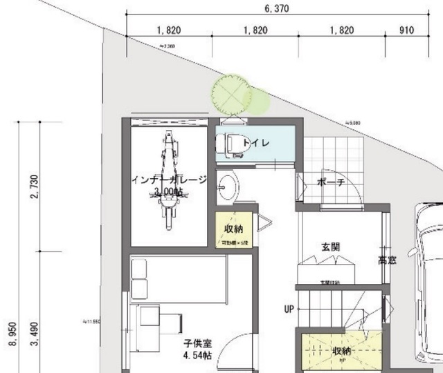 危険度の高い回り階段は 吹き寄せ階段 で アールギャラリーでガレージ付注文住宅を建てる